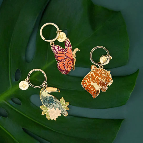 Toucan Enamel Keychain